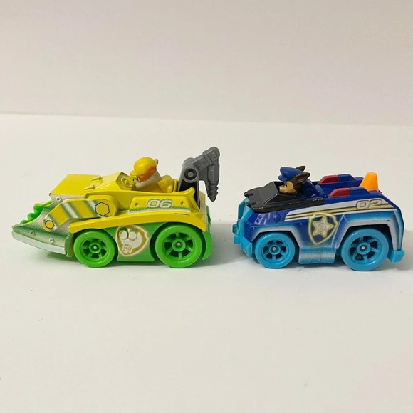 Paw Patrol Diecast  Car Lot Of 6 Skye Everest Tracker Marshall Chase Rubble - Picture 16 of 16